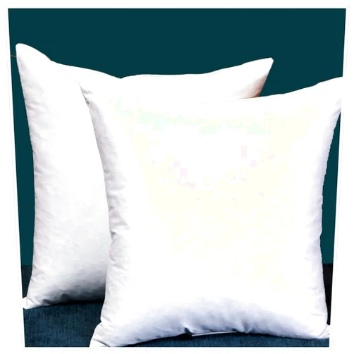 StarryBedding Set of 2, Square Decorative Throw Pillows Inserts Down and Feather Pillow Insert, Cotton Fabric, 18 X 18 Inches