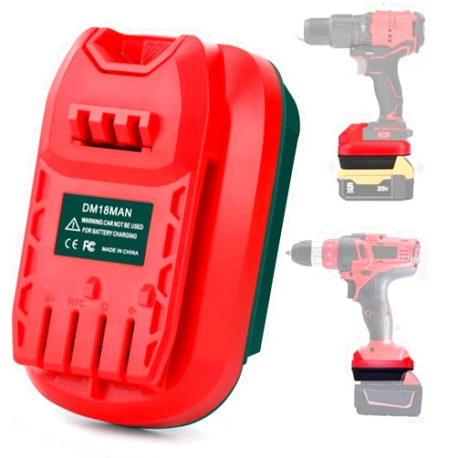 TEPULAS DM18MAN Battery Adapter for Craftsman 20V V20 Power Tools, Adapter Convert for Dewalt 20V & for Milwaukee 18V Battery to for Craftsman New V20 Power Tools (Adapter Only)