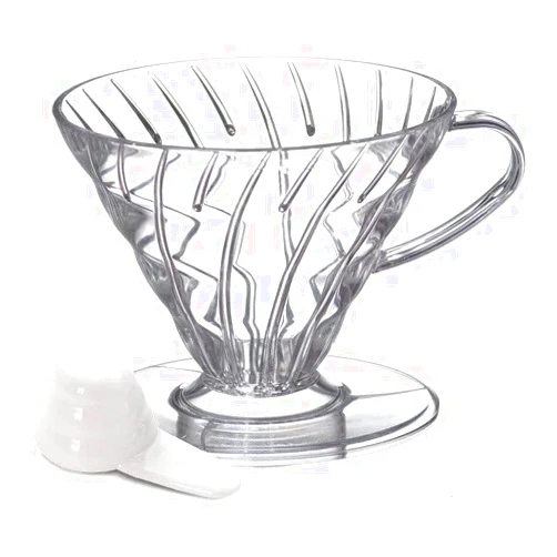Hario V60 Plastic Coffee Dripper, Size 01, Clear
