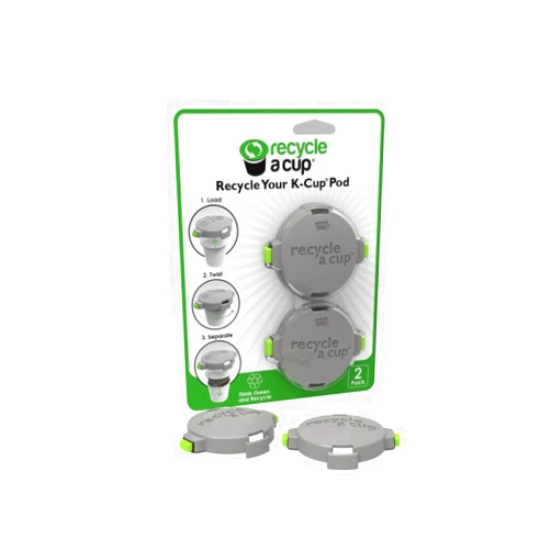 Recycle A Cup Medelco Recycle A Cup - Coffee or Tea Pod Recycling Tool - Compatible with K-Cups - Best Single Serve Coffee Pod Recycling Tool - K Cup Recycling - Single Serve Pod Cutter (pack of 2)