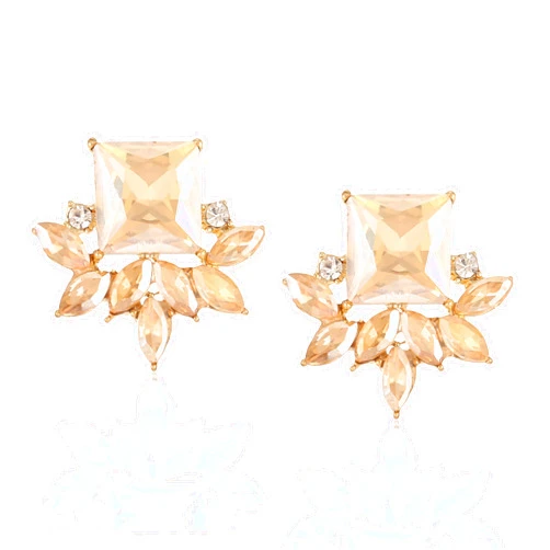 ATIMIGO Vintage Rhinestone Crystal Cluster Drop Earrings Art Deco Hypoallergenic Earrings for Women Wedding Bridal Prom Formal
