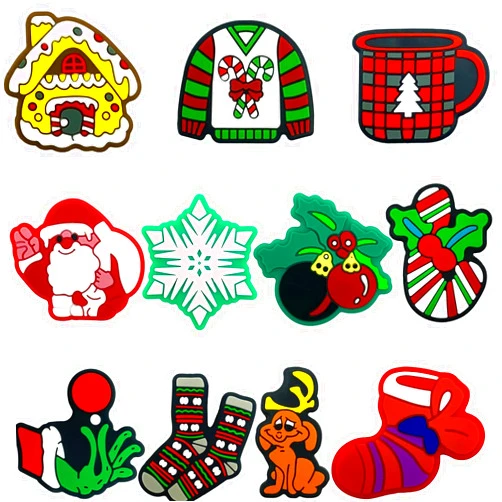 DNCHGOYA Silicone Focal Beads Christmas Focal Silicone Beads for Pens Characters Xmas Silicone Focal Beads for Keychain Making Bracelet Necklace Handmade Crafts(2023 Christmas Focal Beads)