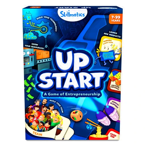 Skillmatics Board Game - Up Start, Entrepreneurship and Business Strategy Game for Kids, Teens and Adults, Fun for Family & Friends, Game Night, Gifts for Boys and Girls Ages 7, 8, 9 and Up