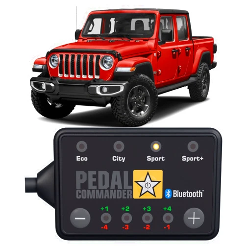 PEDAL COMMANDER for Jeep Gladiator JT 2020-2024 Throttle Response Controller - Fits Sport, Sport S, Overland, Rubicon, 3.0L Diesel, 3.6L Gas, Jeep Gladiator Accessories Offroad Overlanding Upgrade
