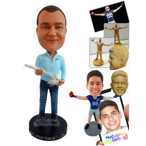 MyCustomBobblehead.com Custom Bobblehead Chiropractor in Formal Attire Holding A Spine in Hand - Careers & Professionals Ch