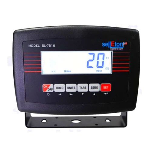 SELLETON.COM ACCURATE SCALES WITH BETTER PRICING SellEton SL-7516-B Bright 1 Port Connection 1 Cable Included LCD Indicator Scoreboard & Compatible with Any Floor Scale, Truck Scale