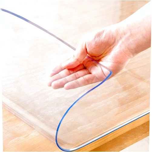 Eisdroma 14 x 24 Inch Clear Table Cover Protector, 2mm Thick Clear Desk Mat, Clear Table Protector, Plastic Table Cover, Vinyl Table Protector, Clear Desk Pad, Desk Mats on Top of Desks