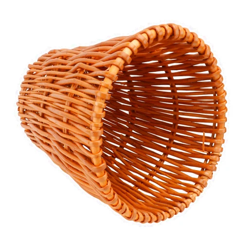VICASKY 1pc Rattan Trash Can Storage Baskets Laundry Basket Office Decor Room Decor Farmhouse Trash Can Jute Storage Wicker Weave Rubbish Container Wicker Woven Trash Can Wooden
