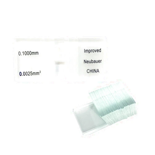 MUHWA Hemocytometer Blood Counting Chamber with 100 Cover Slips Hemacytometer Blood Cell Counting