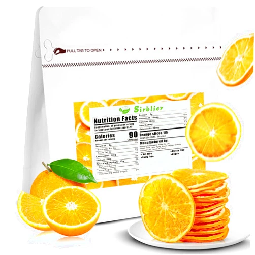 Sirblier Dried Orange Slices (1LB/16 oz) Dehydrated Oranges Fruit Edible Cocktail Garnishes for Drinks Christmas Crafts Tea No Sugar Added Wheels Dry Citrus Snacks Bulk Orange Slices for Old Fashioned