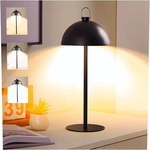 AutoEuropa Cordless LED Table Lamp,Portable Removable,5000mAh Battery Operated,3 Color Temperature,IP65 Waterproof Desk Lamp for Camping/Restaurant/Bedroom/Bars/Outdoor Party/Coffee Shop Night Light