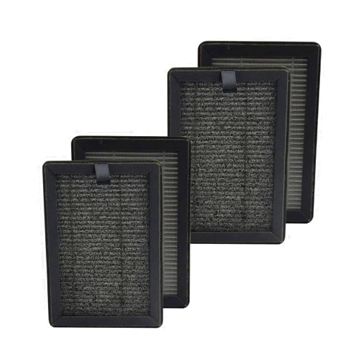 PUREBURG Replacement True HEPA Filters Compatible with SimPure AP3J9 / Redypure JR6 / Membrane Solutions 2J8 Air Purifiers,H13 4-Stage Filtration Activated carbon 2-IN-1 Air Clean Dust VOCs,4-Pack
