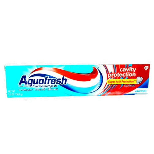 Aquafresh Cavity Protection Fluoride Toothpaste, Cool Mint 5.6 oz (Pack of 5)