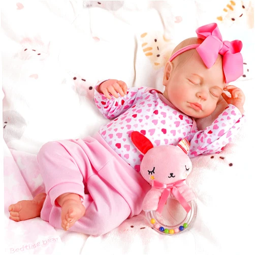 BABESIDE Reborn Baby Dolls - 20Inch Soft Realistic Sleeping Baby Doll with Gift Box Real Newborn Baby Dolls That Look Real for Cuddling, Playtime, and Gift Giving