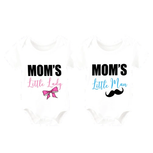 YSCULBUTOL Baby Twins Bodysuit Perfect Together Best Friend Newborn Romper Toddler Unisex Twin Outfit