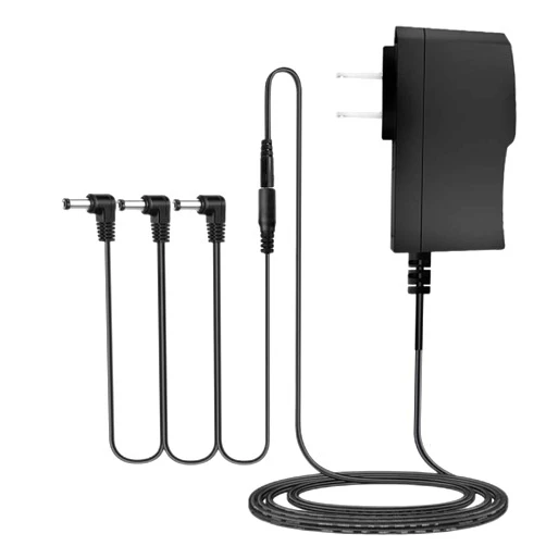 YANZHI for Boss PSA Adapter 9V DC Guitar Pedal Power Supply 1A Power Cord for BOSS Effects Pedal,One Spot (1 Spot),Casio Keyboard,Roland,Distortion,PSA-120S,Center Negative with 3 Way Daisy Chain Cables