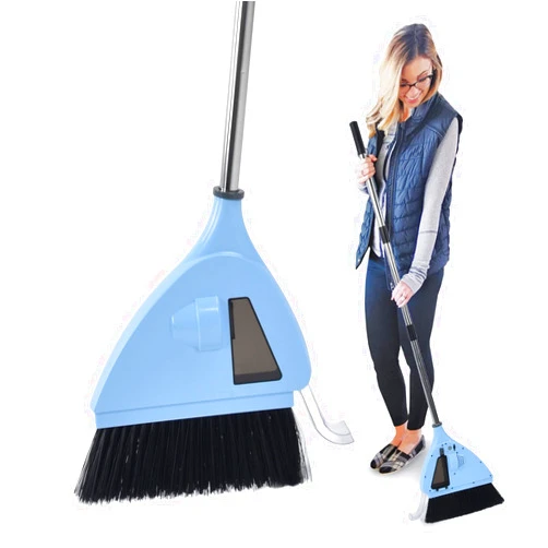 Yosoo Health Gear 2 in 1 Push Broom Vacuum Cleaner, Cordless USB Charging, 20000 RPM High Speed Suction, Lightweight, ABS Material, for Household Bedroom, 43.3in Sweeper