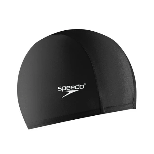 Speedo 8712600081SZ Fabric Comfort Cap Black/White 1SZ
