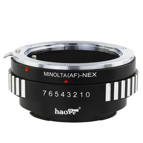 Haoge Lens Mount Adapter for Sony Alpha A-Type Minolta MAF AF Mount Lens to Sony E Mount NEX Camera as a3000 a3500 a5000 a5100 a6000 a6400 a6500 A7 A7R A7S A7II A7RII A7SII A7III A7RIII A9 VG30 FS7