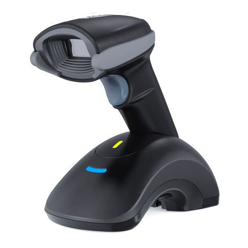 TEEMI 1D 2D Bluetooth Barcode Scanner with USB Cradle Data Receiver Charge Station, Wireless QR Code Reader Automatic Omnidirectional Screen Scanning Driver's License Digital Coupon Postal and OCR