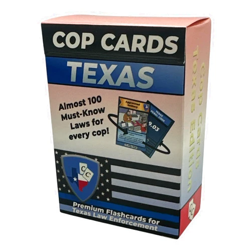 Cop Cards Texas Edition - Premium Flashcards for Law Enforcement - Learning Aid or Police Gift