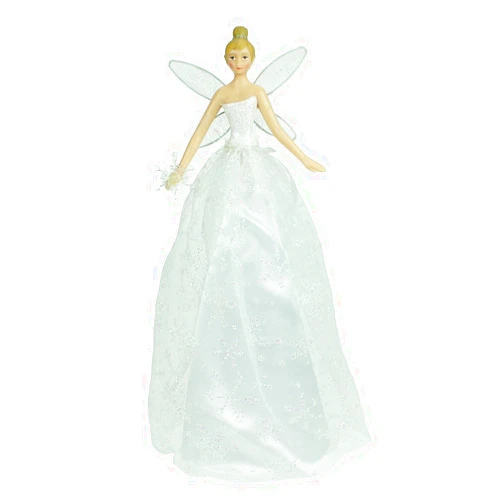 Gisela Graham Vadeture Christmas Tree Topper Lighted, Tree Toppers with LED Rotating Snowflake Projector Lights, 3D Silver Star Snow Tree Topper for Christmas Nursery Bedroom Decoration - ZT172