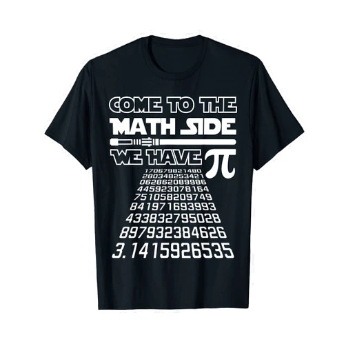 BoredKoalas Funny Pi Day Shirts Math Teacher Gifts Come To The Math Side We Have Pie Shirt Pi Day Teacher Gift T-Shirt