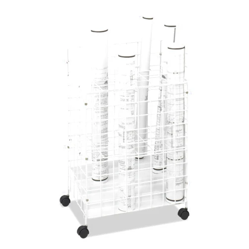 Safco Products 3088 Wire Roll File, 24 Compartment, White