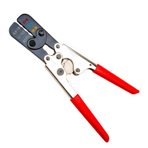 Master Appliance Pro Crimping Tool for Electric Wire Connectors - Ratcheting Wire Crimper - Crimping Pliers - Wire Crimp Tool for Heat Shrink Connectors (35084)