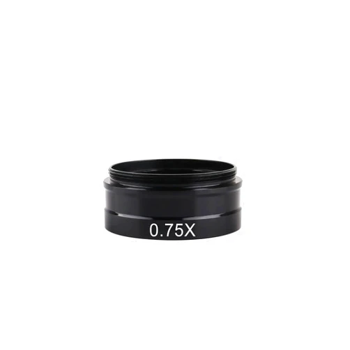 MINZIHAO Adjustable Zoom C-Mount Lens Magnification 130X 180X 360X Laboratory 0.3X 0.5X 0.75X 2X Industrial Microscope Camera Objective(0.75X Objective Lens)