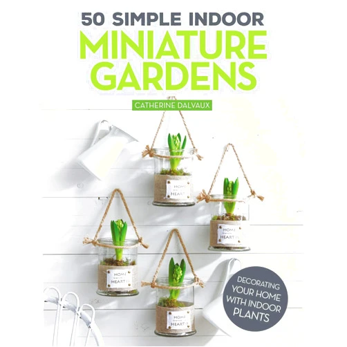 Catherine Delvaux 50 Simple Indoor Miniature Gardens: Decorating Your Home with Indoor Plants (Fox Chapel Publishing) Projects for Terrariums, Green Walls, Hanging Plants, Kokedamas, and More to Fit in Small Spaces