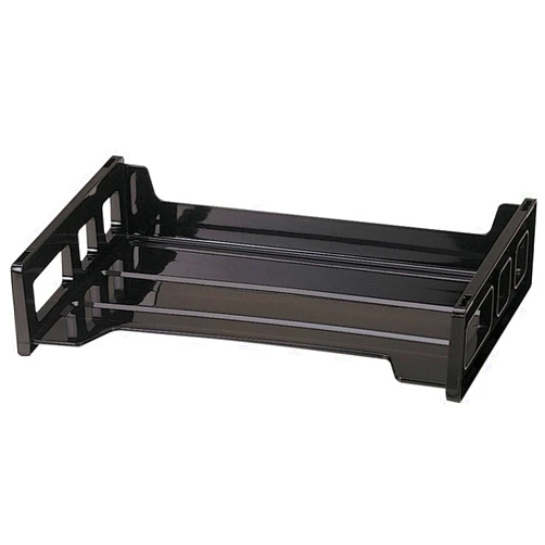 Officemate OIC Black Side-Loading Desk Tray, 2.8
