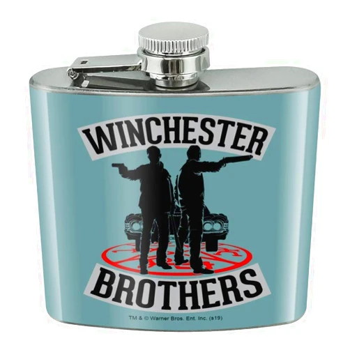 GRAPHICS & MORE Supernatural Brothers Stainless Steel 5oz Hip Drink Kidney Flask