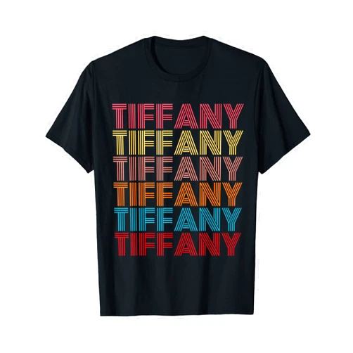 Tiffany Family Name Vintage Retro Tiffany First Name Boy Kids Personalized Girl Tiffany T-Shirt