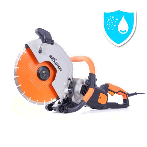 Evolution R12DCT 12 Inch Concrete Saw with Water Fed Dust Suppression (Aka Angle Grinder, Cut Off Saw, Masonry) Electric, No Gas, 4-1/2