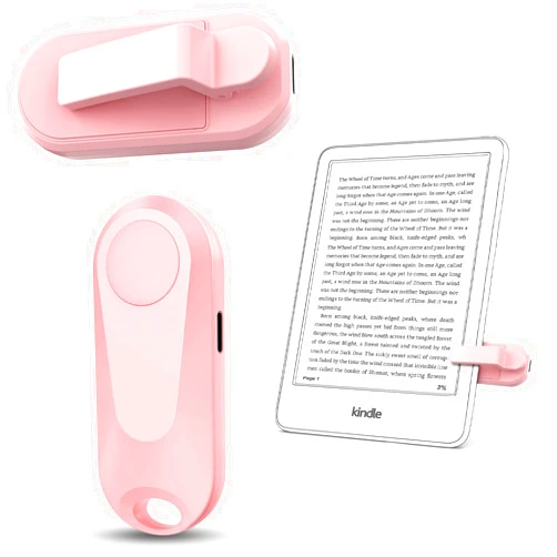 DATAFY Remote Control Page Turner for Kindle Paperwhite Oasis Kobo eReaders, Camera Camcorder Remote Controls, Page Turner Clicker for ipad Tablets Reading Novels with Wrist Strap Storage Bag