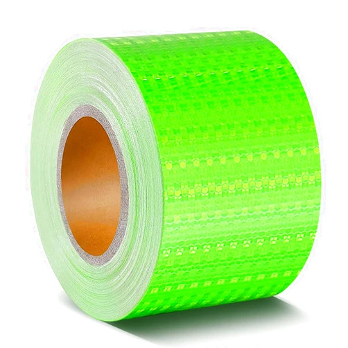 Roartisa 100ft Green Reflective Tape, Waterproof High Visibility Warning Safety Adhesive Tape Outdoor Reflective-Stickers, Safety Reflective Strip（Green, 4 Inch x 100 FT）
