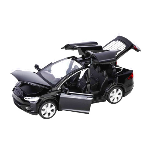 FUBARBAR FUNNY PLACE TO STAY Model X Toy Car, Fubarbar 1:32 Mini Diecast Cars Toys for Kids Pull Back Alloy Vehicle Door Opening Scale Model with Lights and Music Birthday Gift Boys Toddlers (6