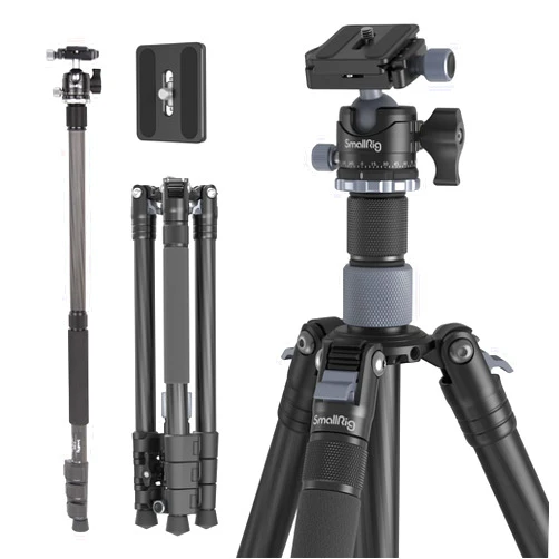 SmallRig AP-20 Carbon Fiber Tripod, 62.2