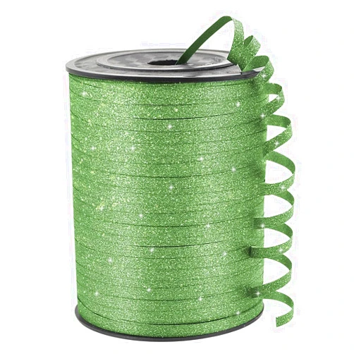 KMER LIFE Green Glitter Curling Ribbon, 1/5