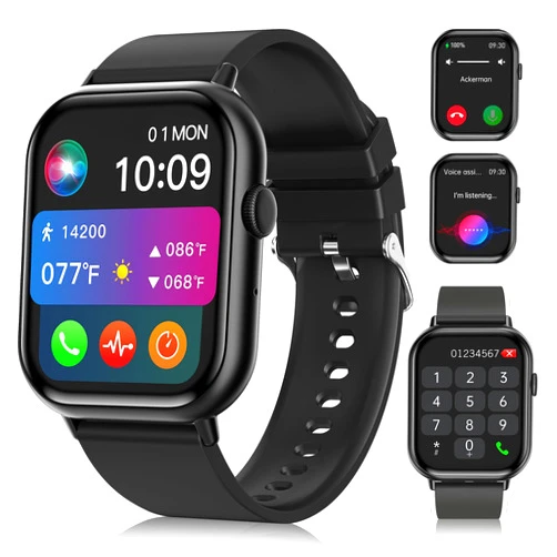 RUWGT Smart Watches for Men Women (Answer/Make Call), 2.01