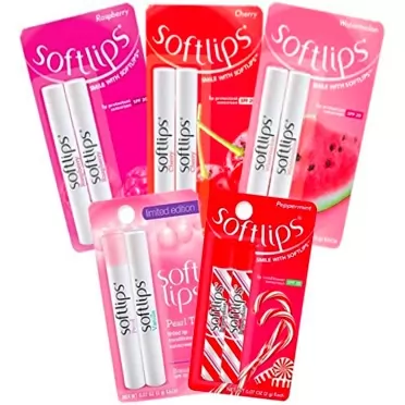 Softlips Lip Protectant 6 Flavor Ultimate Holiday Variety Pack (10 Sticks)
