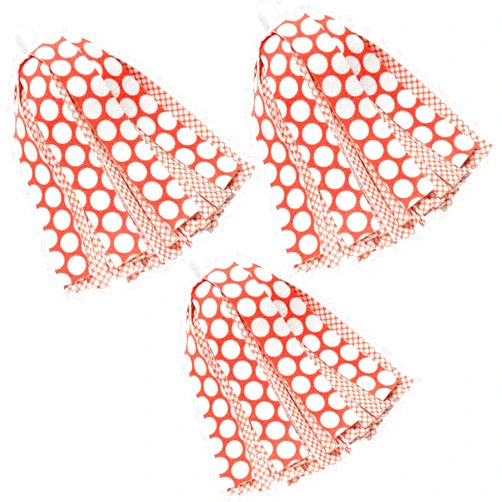Libman Wonder Mop Head Replacement | Absorbent Microfiber | Self Wringing Mop | Best Mop Refill | Machine Washable | Multi-Surface Floor Mop | 3 Replacement Pads,Red & White