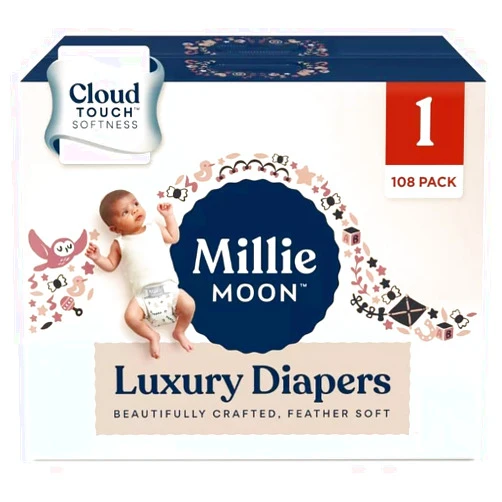 Generic Millie Moon Luxury Diapers - (Size 1 and Count 108)