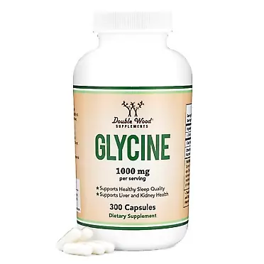 Double Wood Supplements Store Glycine Supplement - 1,000mg (300 Capsules) Amino Acid for Sleep Quality Support (Glicina) by Double Wood Supplements