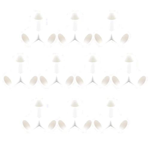Sutwivz 10Pack 3 Way PVC Fittings Elbow 3/4 Inch,Furniture Grade 90 Degree Elbow Side Outlet for All DIY PVC Structure and Frames, SCH40 PVC Pipe, PVC Pipe Corner Fitting (White)