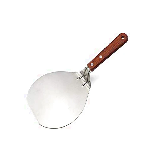 Woevda Stainless Steel Material Made Pizza Peel Baking Shovel Paddle With Wooden Handle
