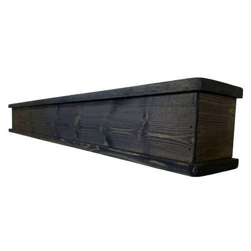 Strix Ind Rustic Mantle | Fireplace Mantel for Decor | Wood Mantel Shelf | Made in USA | Floating Shelf | Long Shelf for Fireplace
