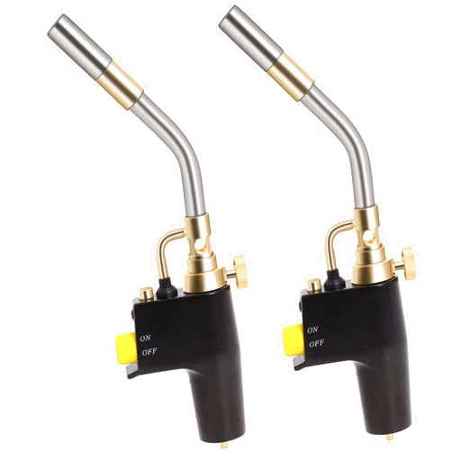 Wadoy TS8000 Propane Torch Head 2 Pack by Wadoy High Intensity Trigger-Start Soldering Torch Compatible with MAPP/Propane for Soldering, Brazing, Welding, Searing Steak, Map Gas Torch Head