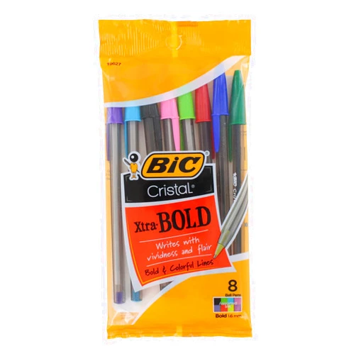 BIC Usa Inc BICMSBAP81 19627 Cristal Xtra Bold Pack Of 8